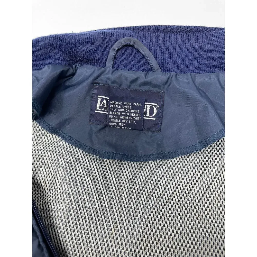Lands' End Men's Navy Lightweight Windbreaker size L 42-44 Pre-Owned some marks